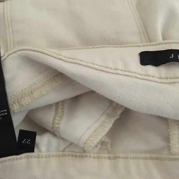 J Brand Cream/Off White Distressed Jeans, 27 - Picture 2 of 3
